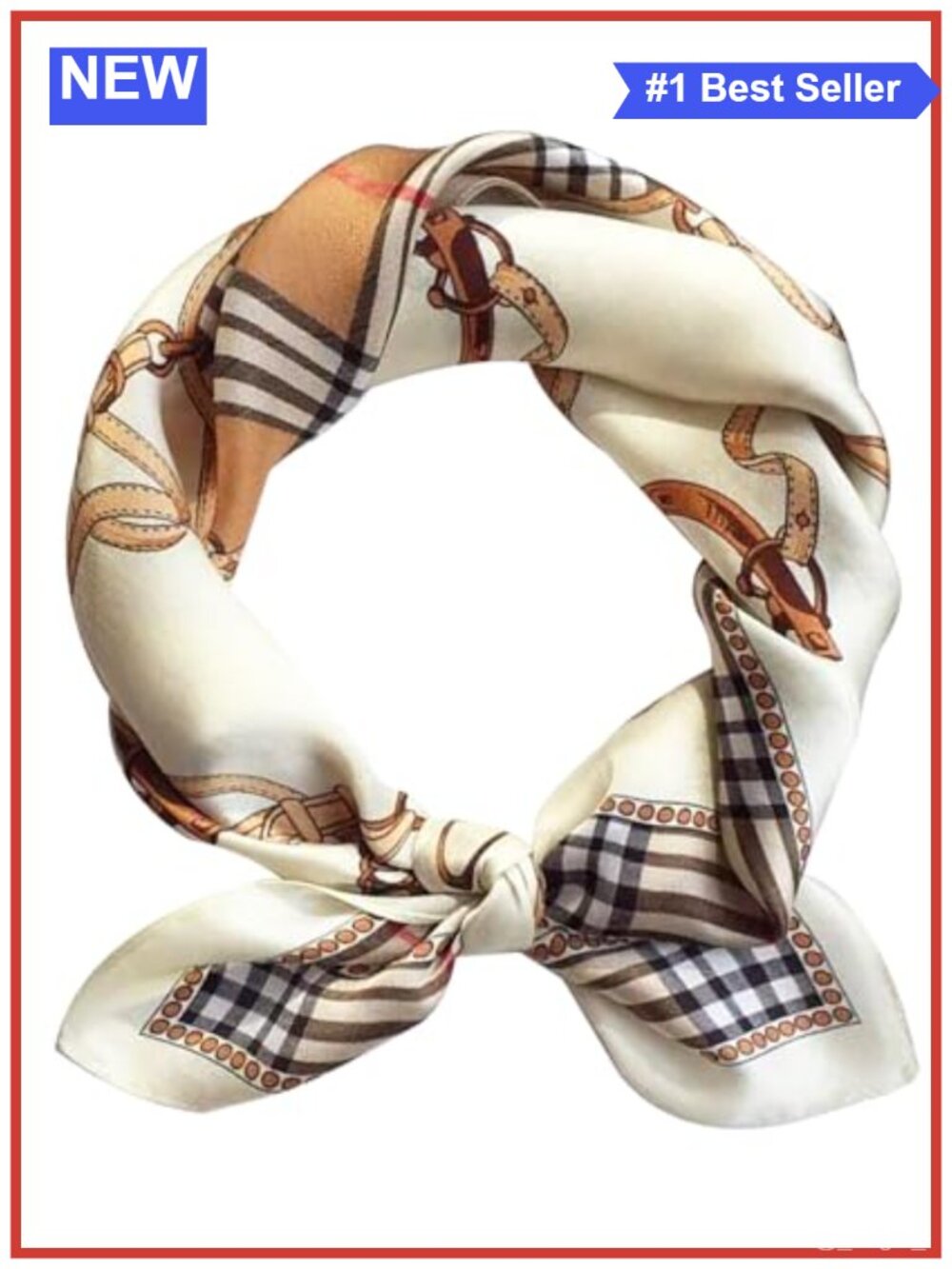 Satin Bandana Head Scarf Lightweight Fashion Neck Wrap